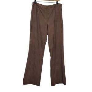 Alfani | Vertical Stripe Wider Straight Leg Trouser Pants